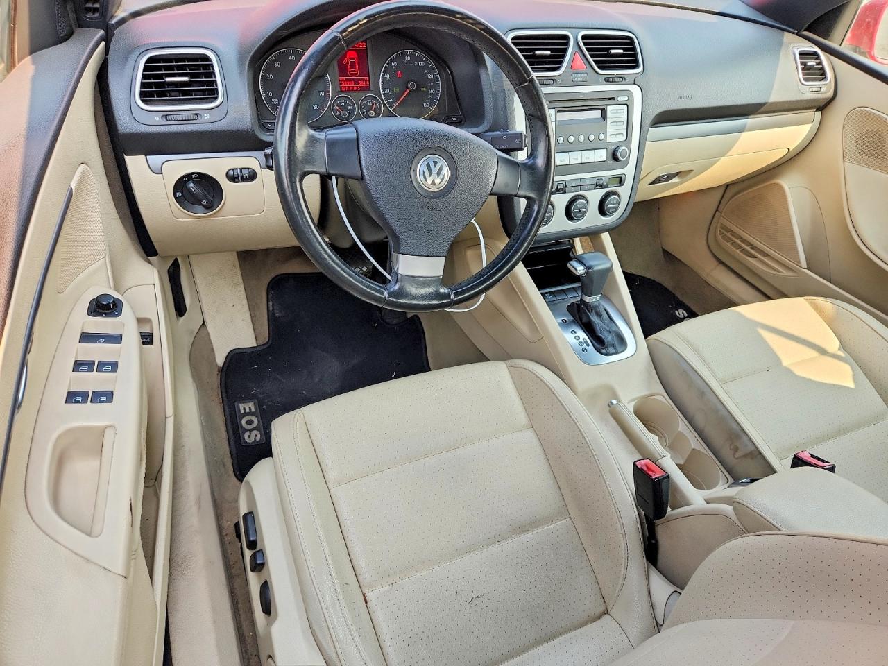 2007 Volkswagen Eos 2.0t Red vin: WVWBA71FX7V045770