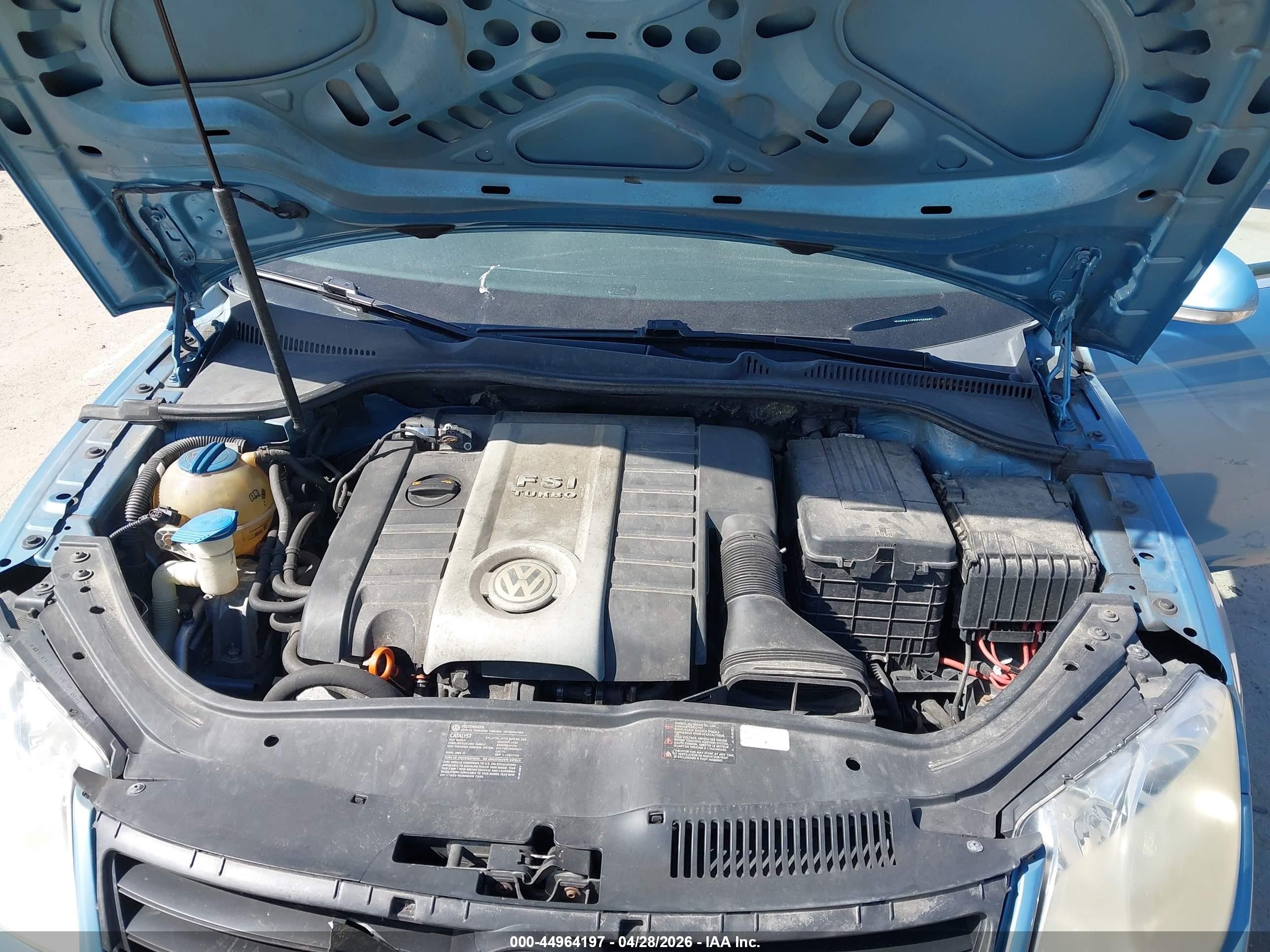 2008 Volkswagen Eos Komfort Blue vin: WVWBA71FX8V049481