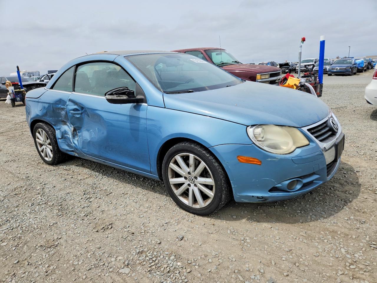 2009 Volkswagen Eos Turbo Blue vin: WVWBA71FX9V012321