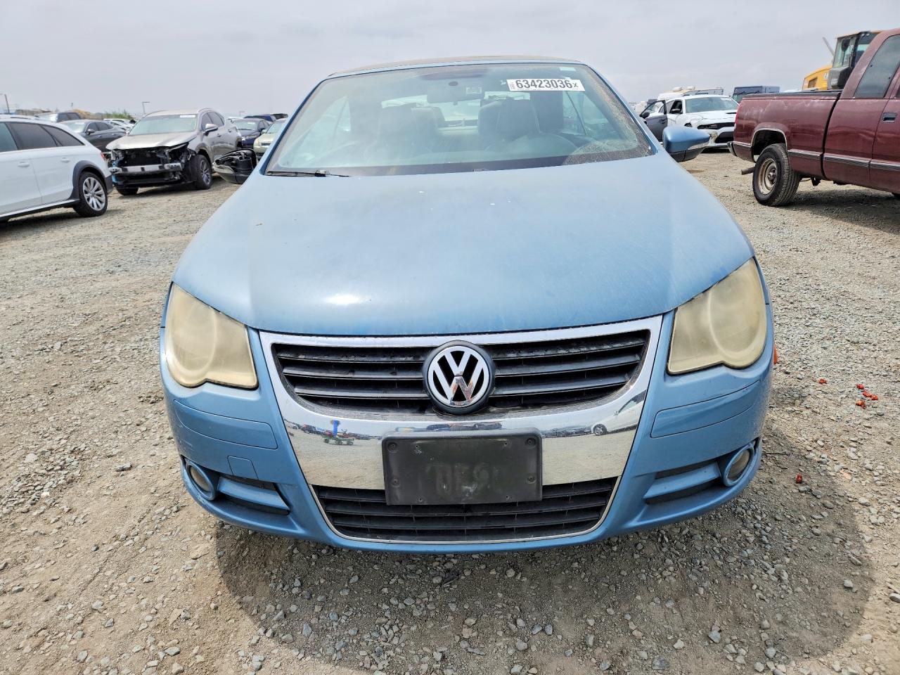 2009 Volkswagen Eos Turbo Blue vin: WVWBA71FX9V012321