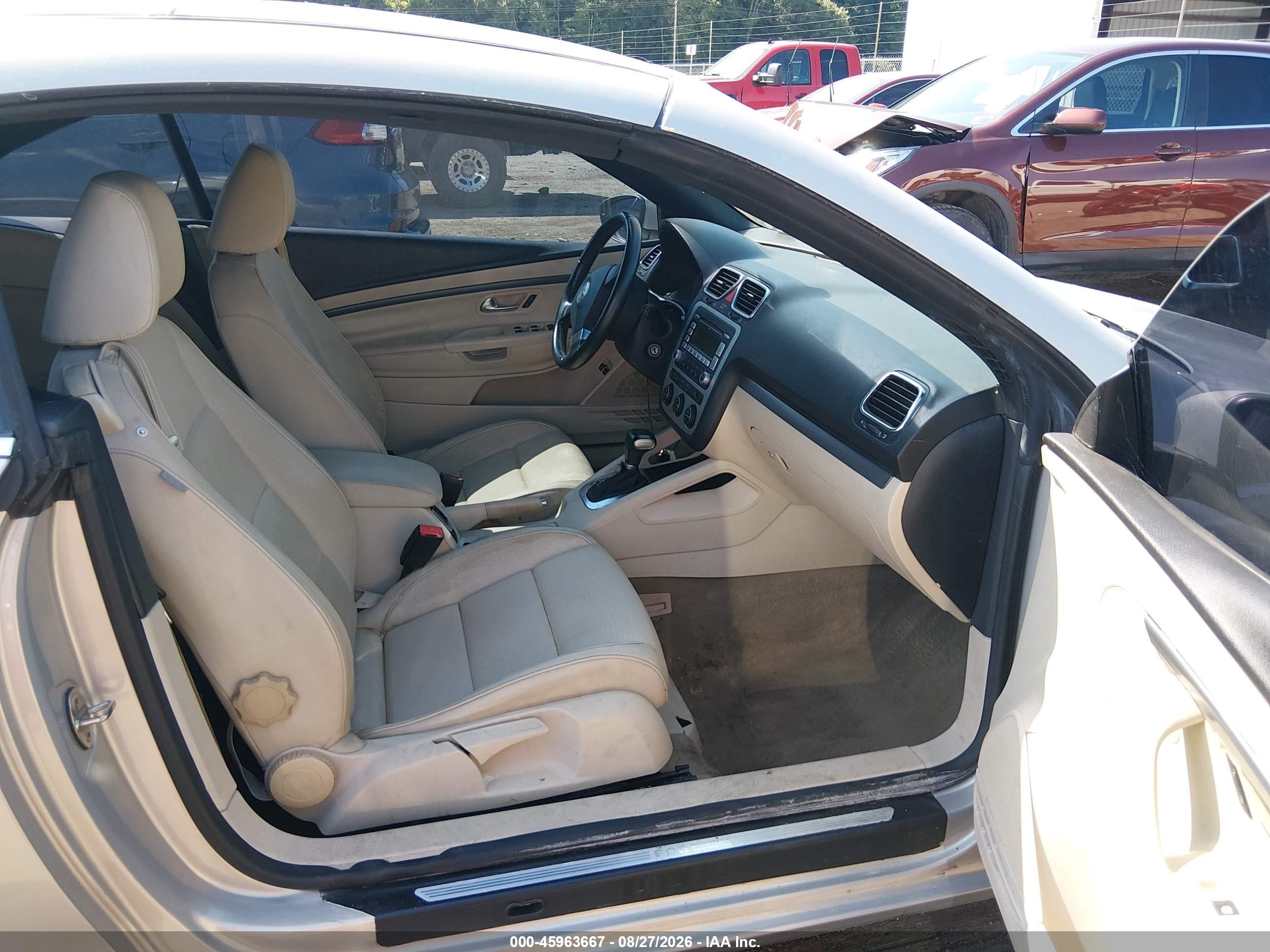 2009 Volkswagen Eos Turbo/komfort Silver vin: WVWBA71FX9V016305