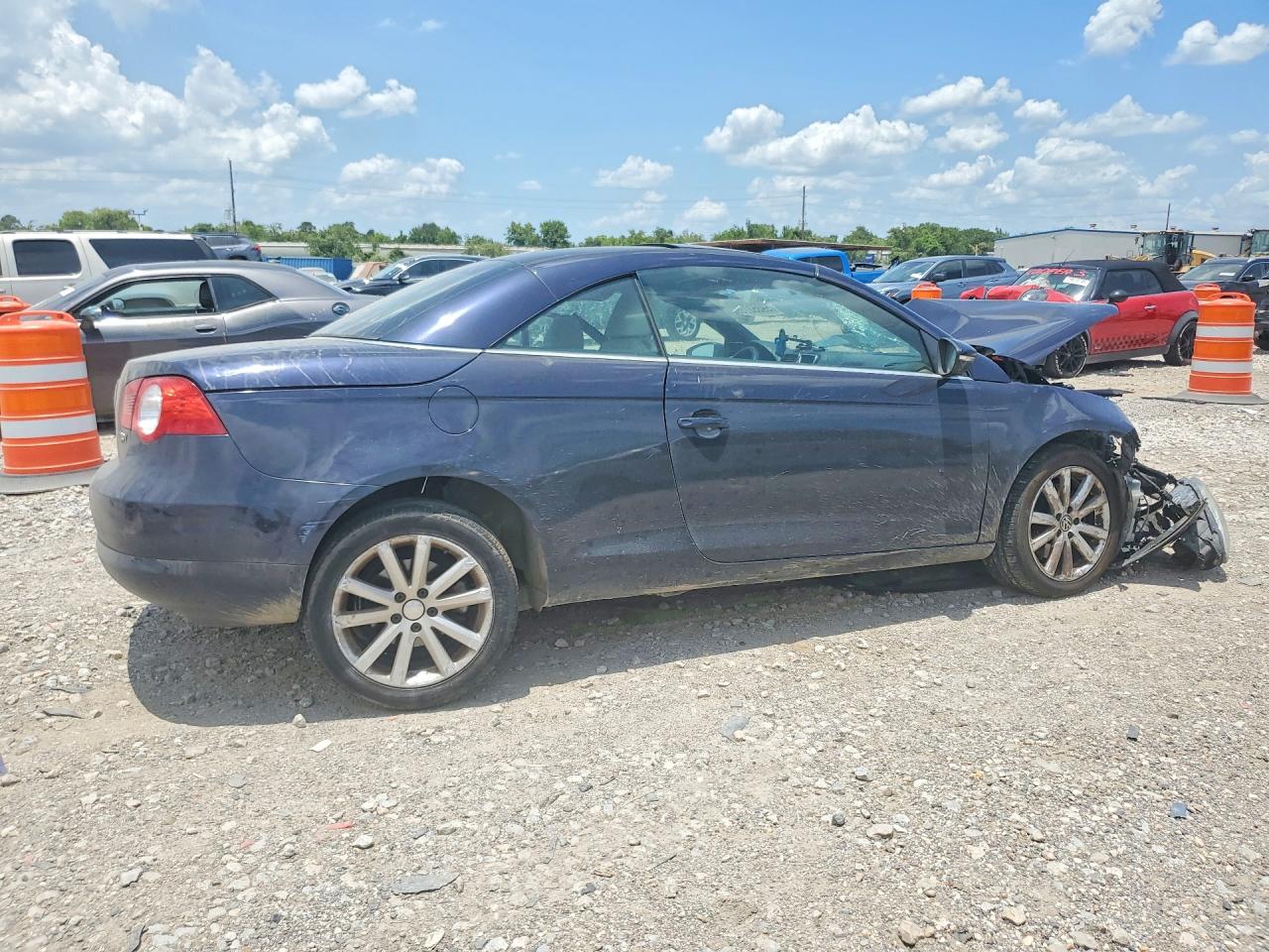 2009 Volkswagen Eos Turbo Black vin: WVWBA71FX9V021536