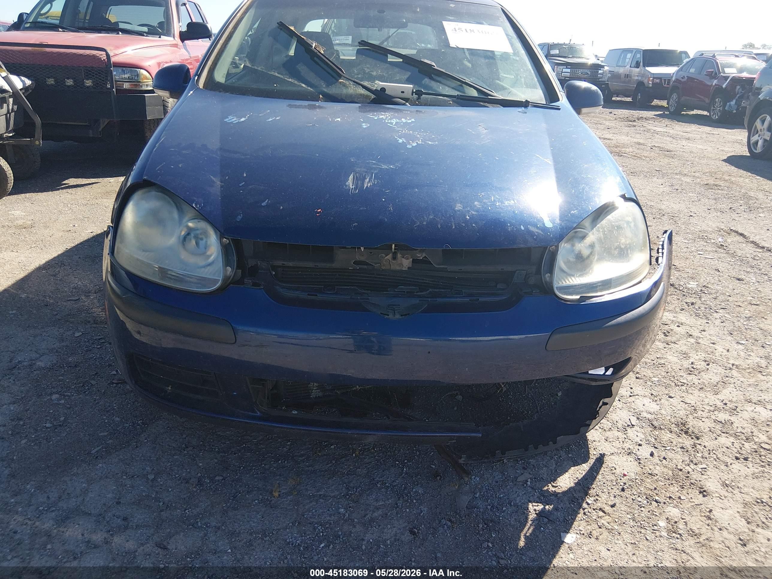 2008 Volkswagen Rabbit S Dark Blue vin: WVWBA71K08W009563