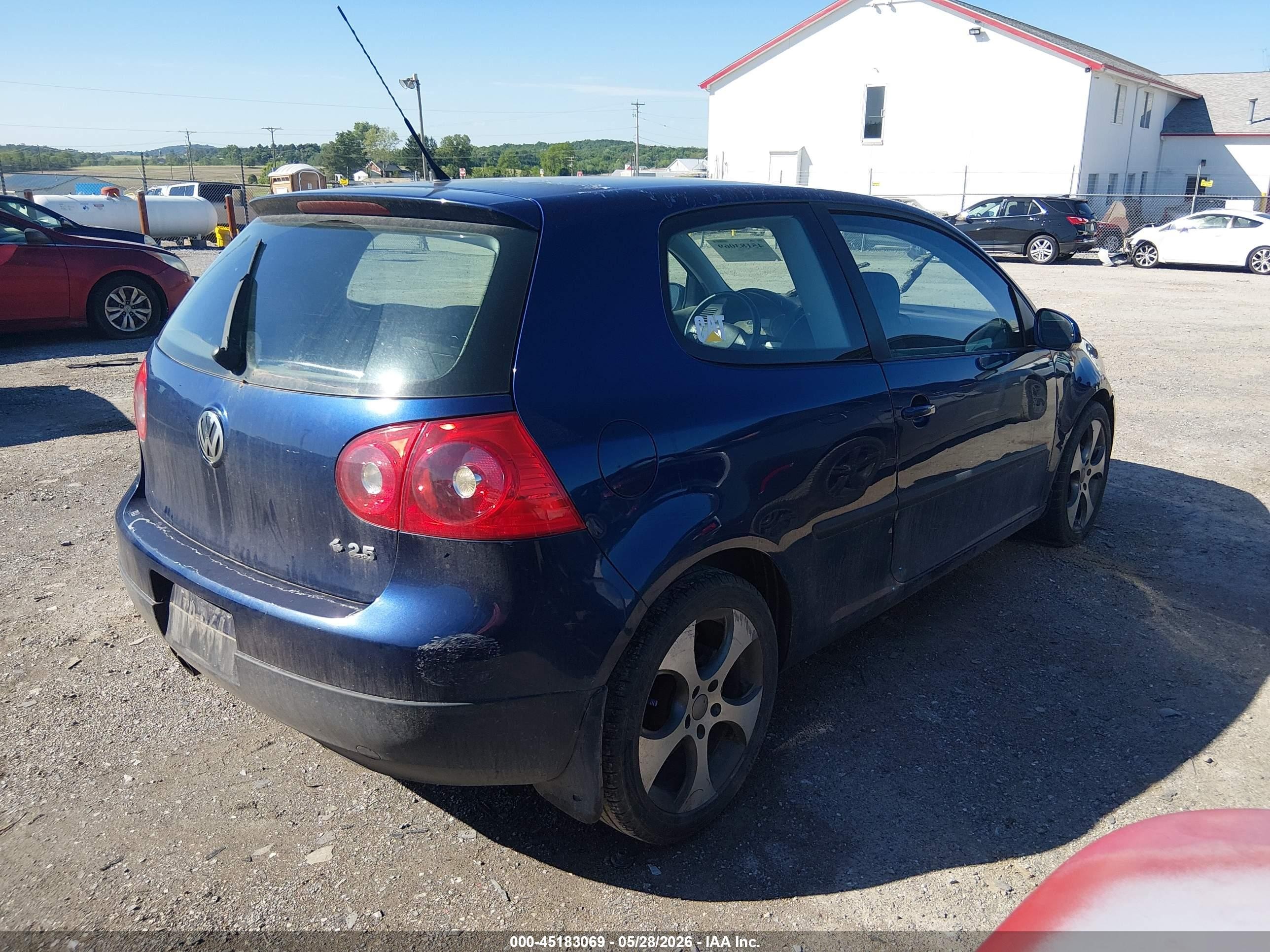 2008 Volkswagen Rabbit S Dark Blue vin: WVWBA71K08W009563