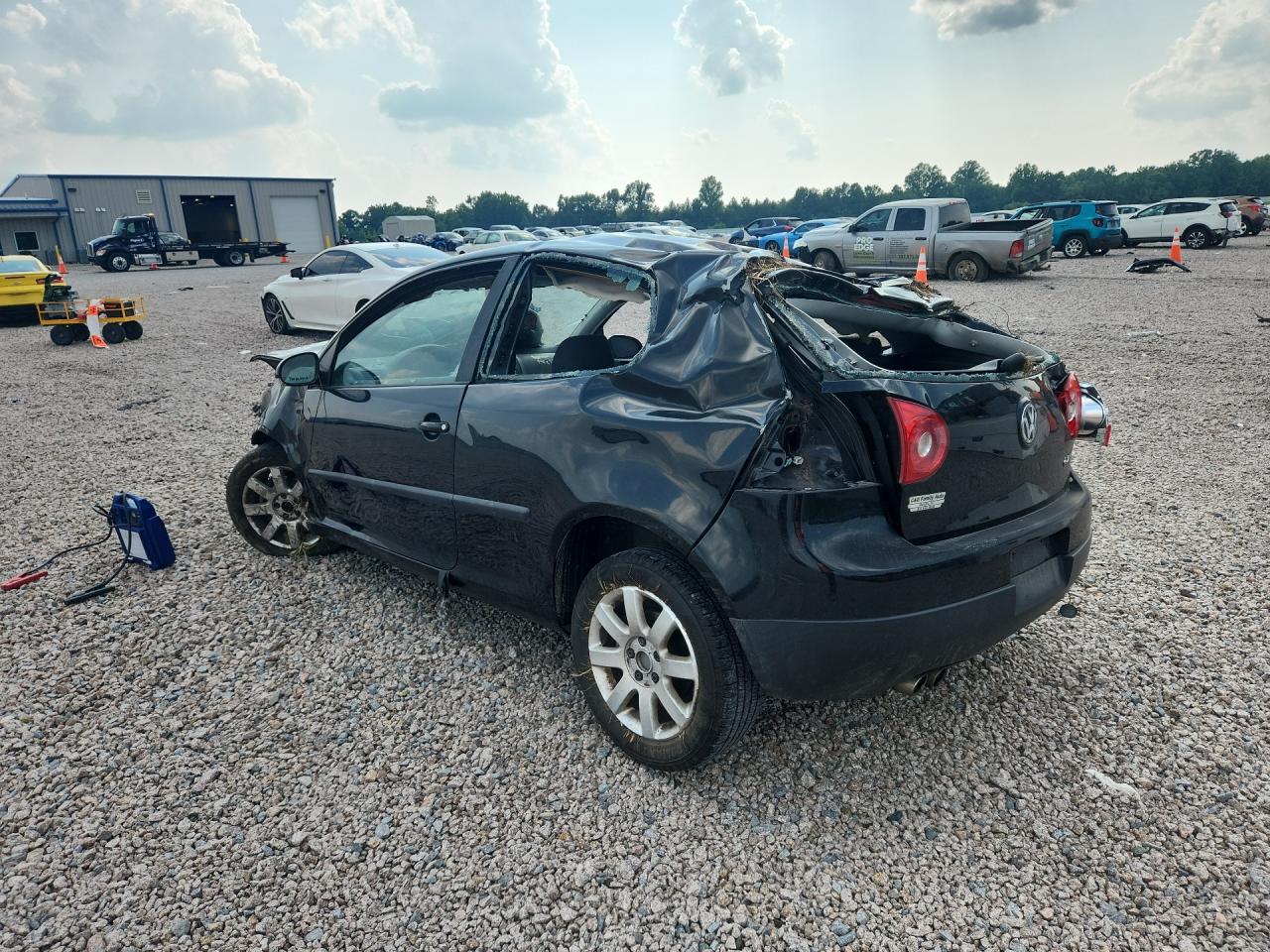 2009 Volkswagen Rabbit Black vin: WVWBA71K69W044531