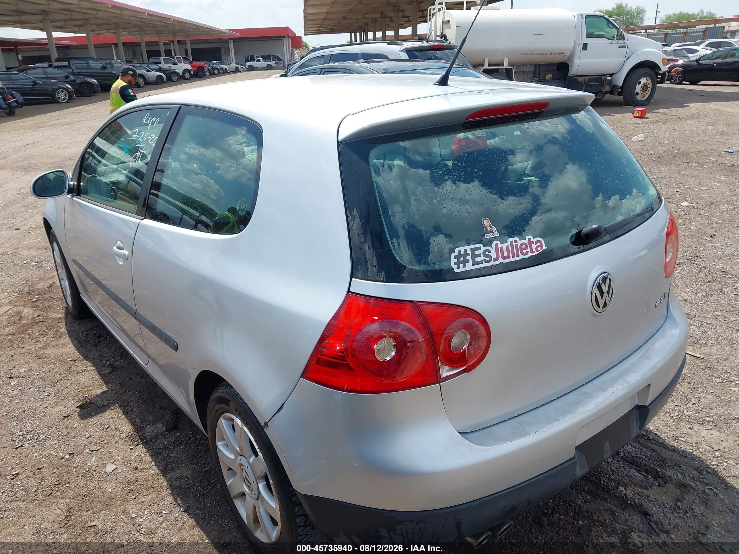 2009 Volkswagen Rabbit S Gray vin: WVWBA71K79W049625