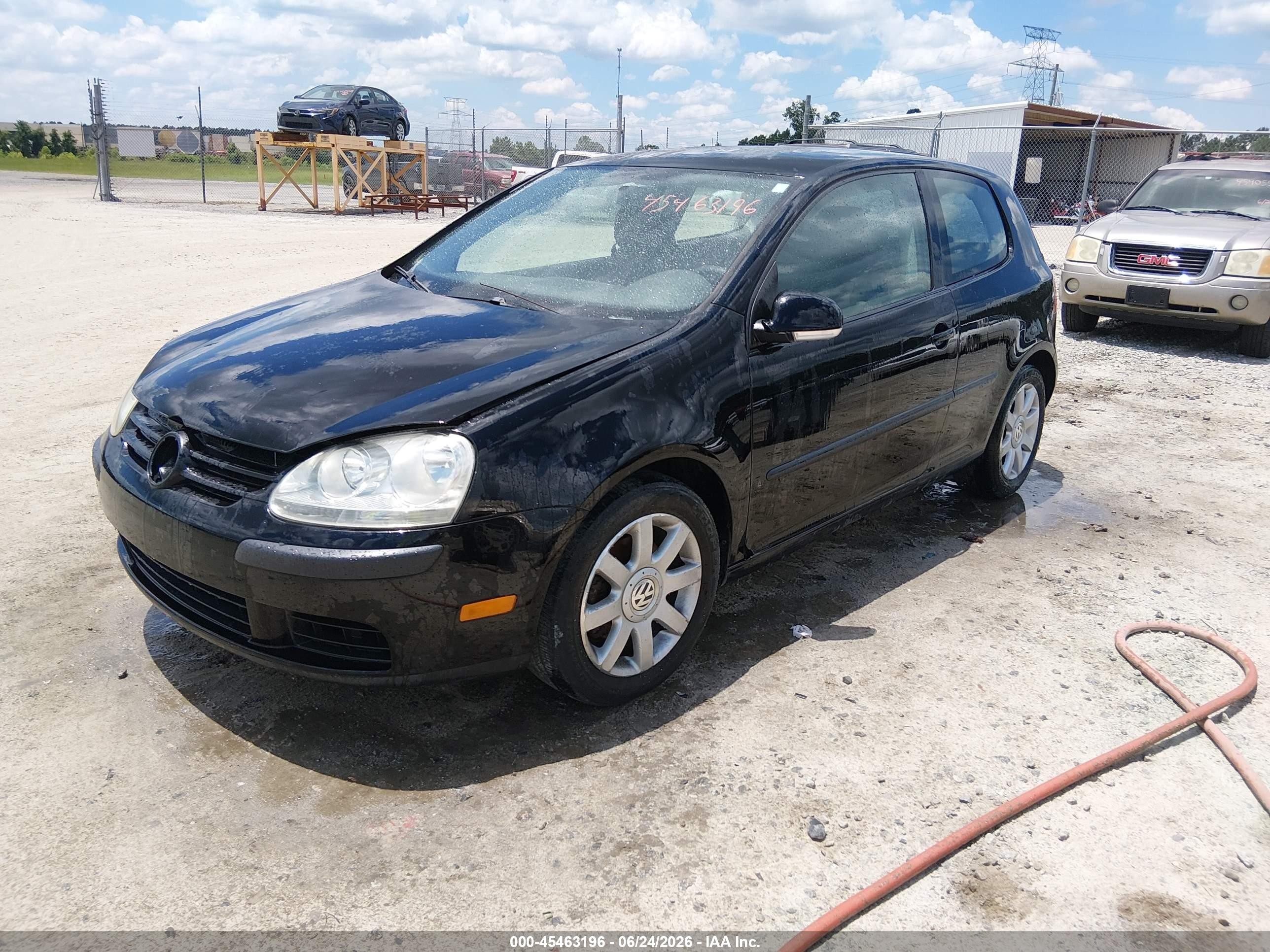 2008 Volkswagen Rabbit S Черный vin: WVWBA71K98W102078