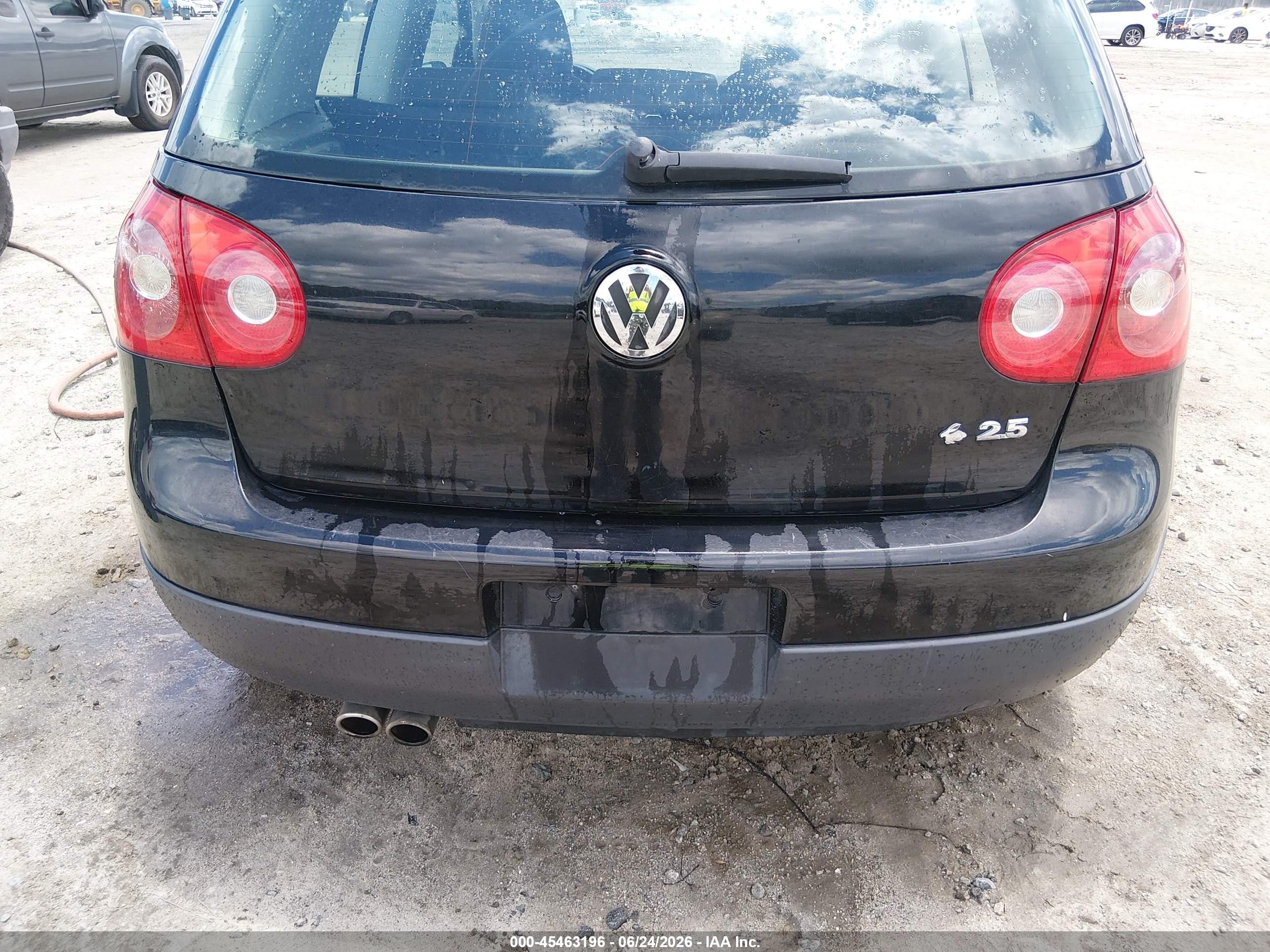 2008 Volkswagen Rabbit S Черный vin: WVWBA71K98W102078