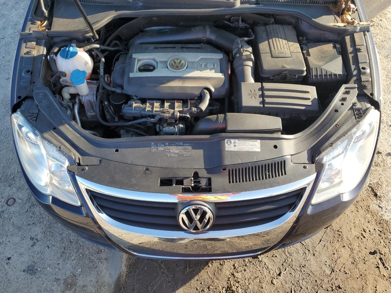 2010 Volkswagen Eos Turbo Blue vin: WVWBA7AH0AV013757