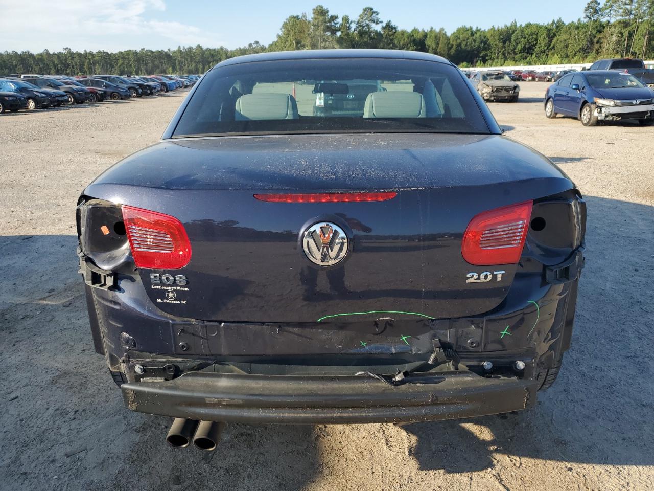 2010 Volkswagen Eos Turbo Blue vin: WVWBA7AH0AV013757