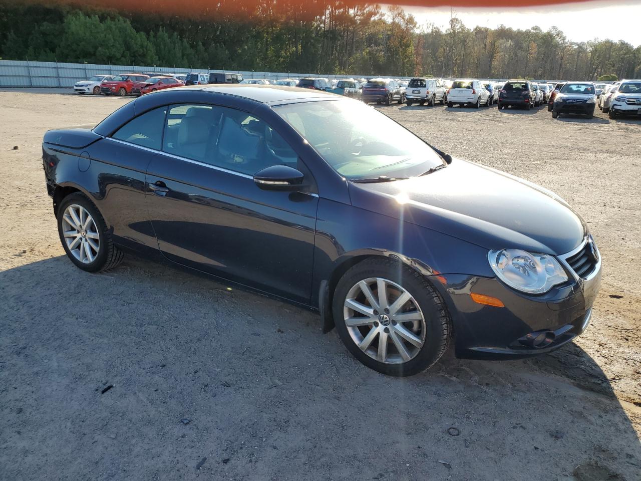 2010 Volkswagen Eos Turbo Blue vin: WVWBA7AH0AV013757
