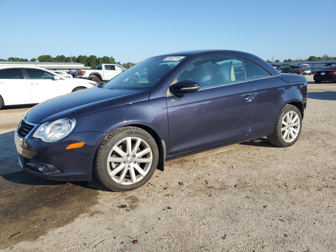 2010 Volkswagen Eos Turbo Blue vin: WVWBA7AH0AV013757