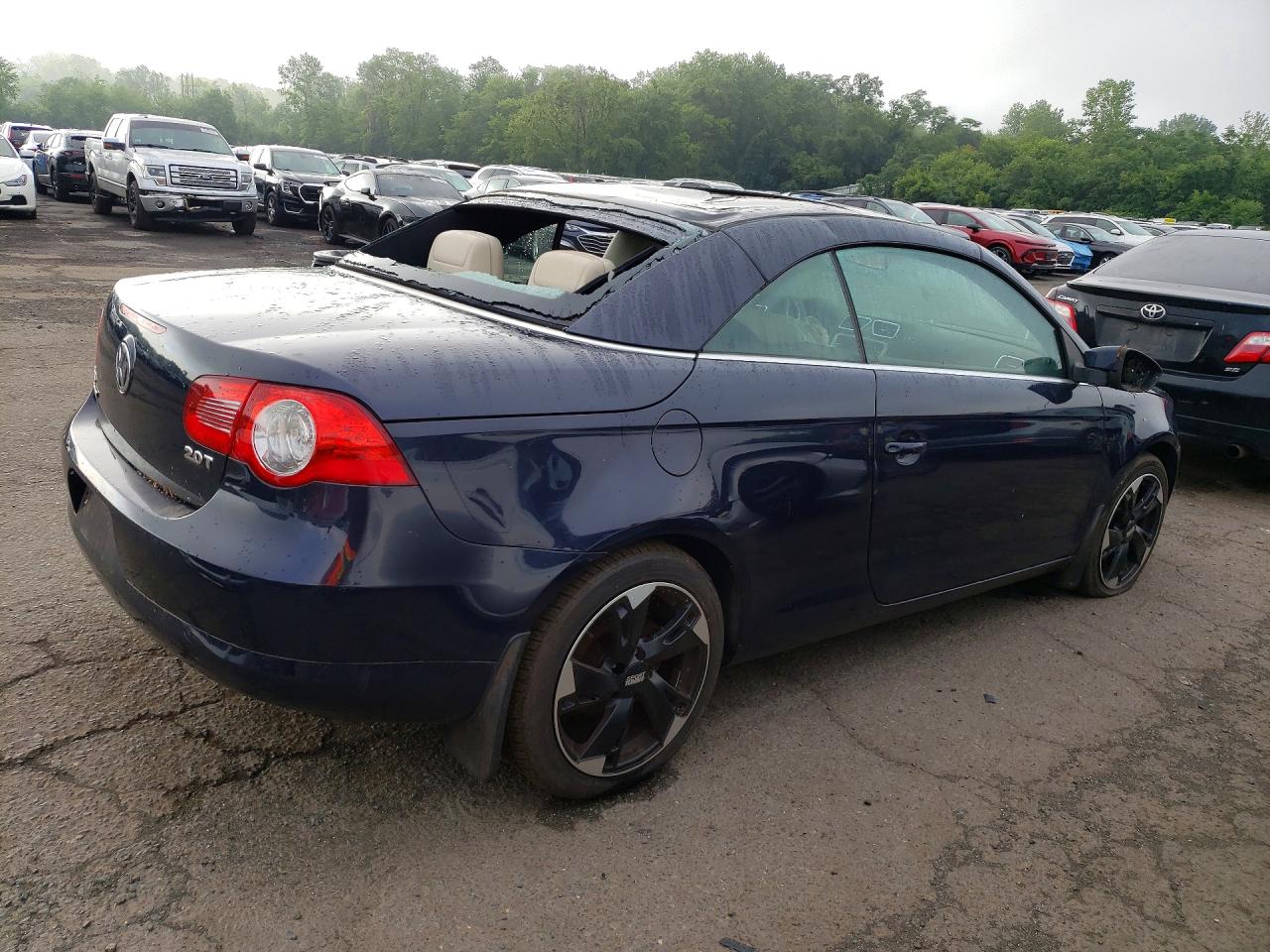 2011 Volkswagen Eos Komfort Blue vin: WVWBA7AH1BV001201