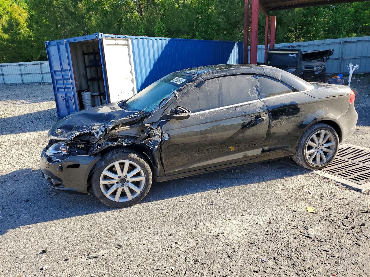 2011 Volkswagen Eos Komfort Black vin: WVWBA7AH2BV001983