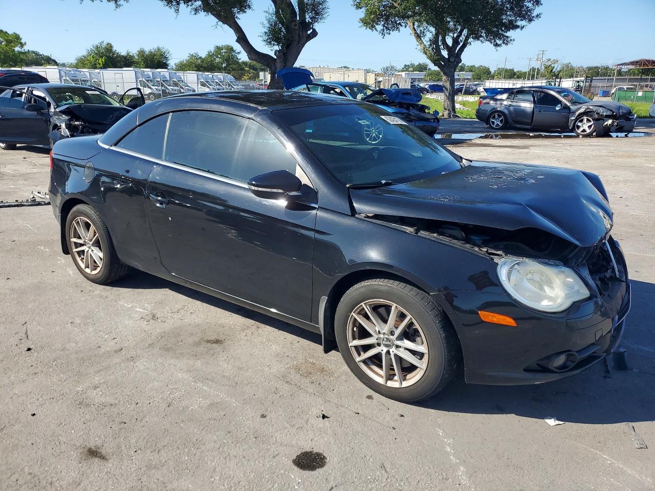2010 Volkswagen Eos Turbo Black vin: WVWBA7AH7AV019331