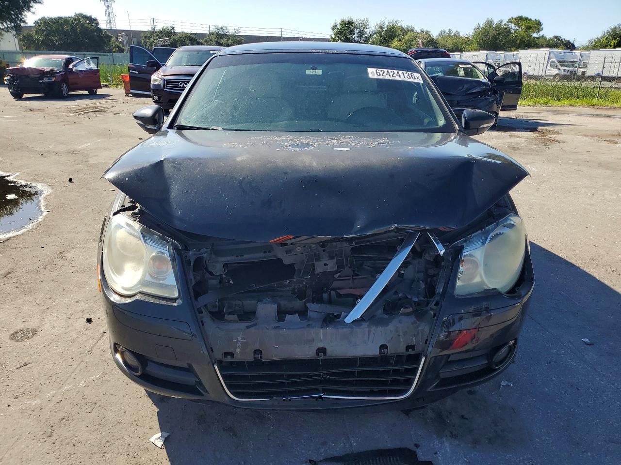 2010 Volkswagen Eos Turbo Black vin: WVWBA7AH7AV019331