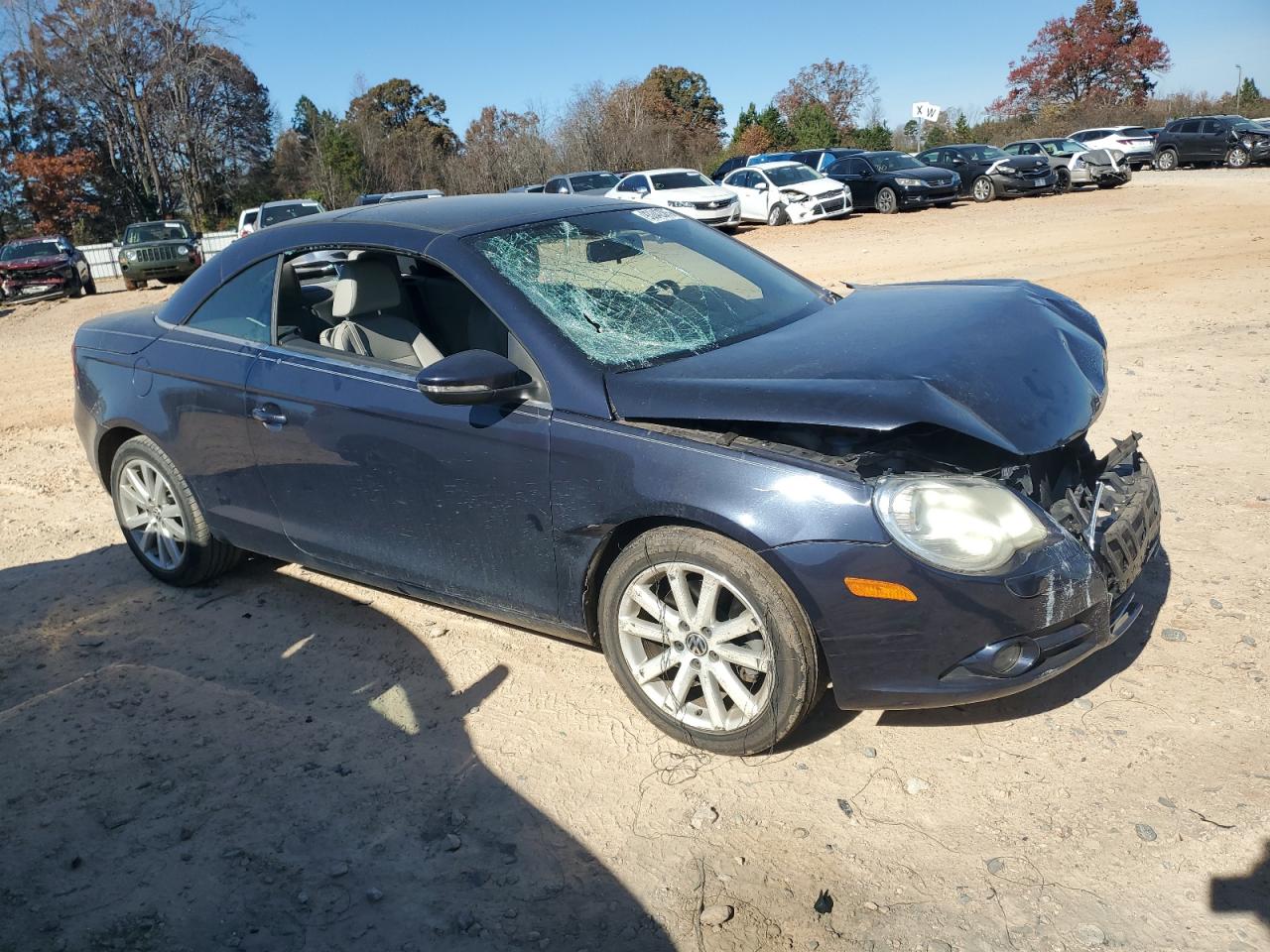 2010 Volkswagen Eos Turbo Black vin: WVWBA7AH8AV012632