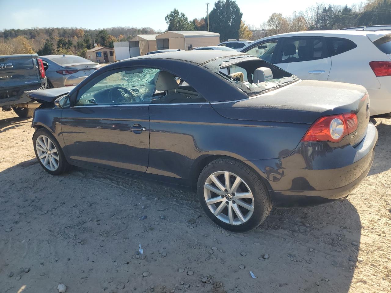 2010 Volkswagen Eos Turbo Black vin: WVWBA7AH8AV012632