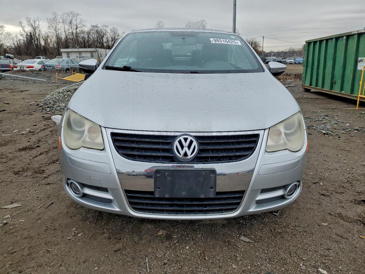 2010 Volkswagen Eos Turbo Silver vin: WVWBA7AH9AV010372