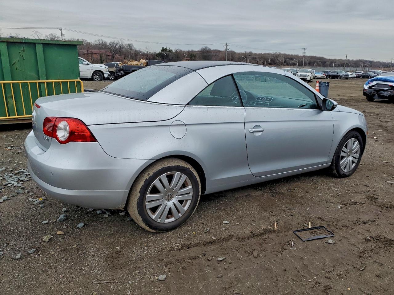 2010 Volkswagen Eos Turbo Silver vin: WVWBA7AH9AV010372