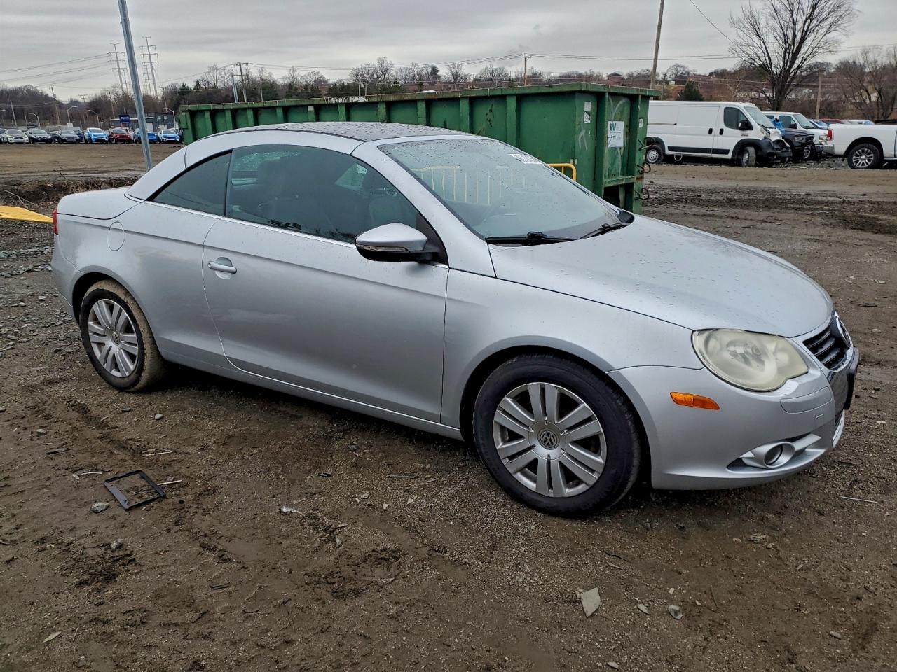2010 Volkswagen Eos Turbo Silver vin: WVWBA7AH9AV010372