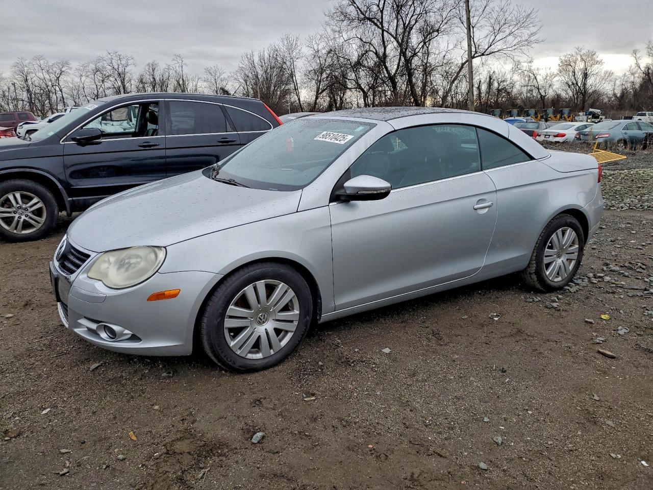 2010 Volkswagen Eos Turbo Silver vin: WVWBA7AH9AV010372