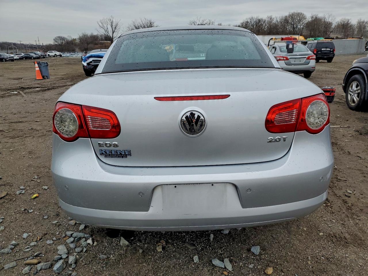 2010 Volkswagen Eos Turbo Silver vin: WVWBA7AH9AV010372