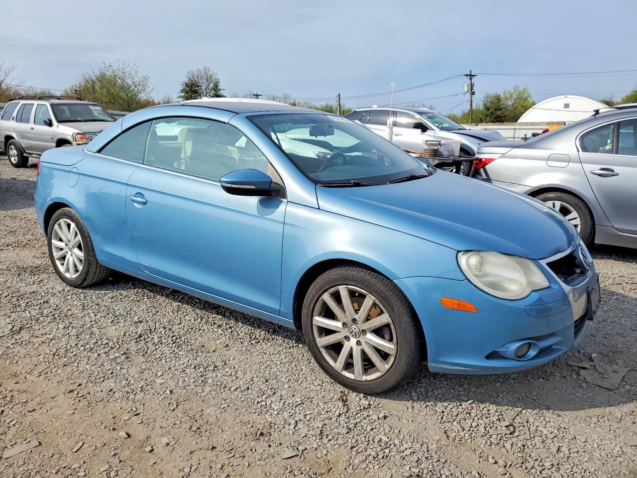 2010 Volkswagen Eos Turbo Blue vin: WVWBA7AHXAV014477