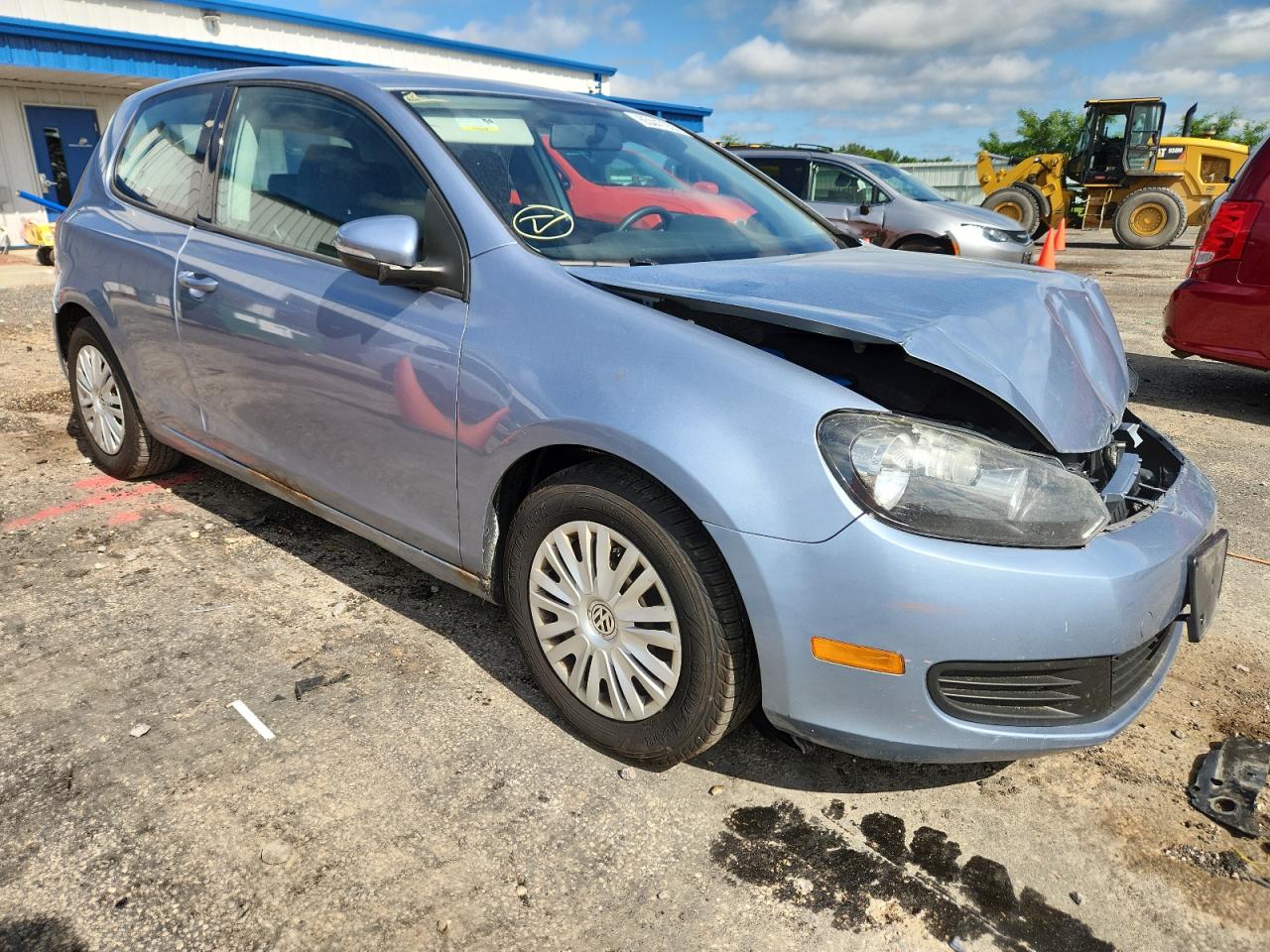 2010 Volkswagen Golf Base / S Синий vin: WVWBA7AJ2AW379488