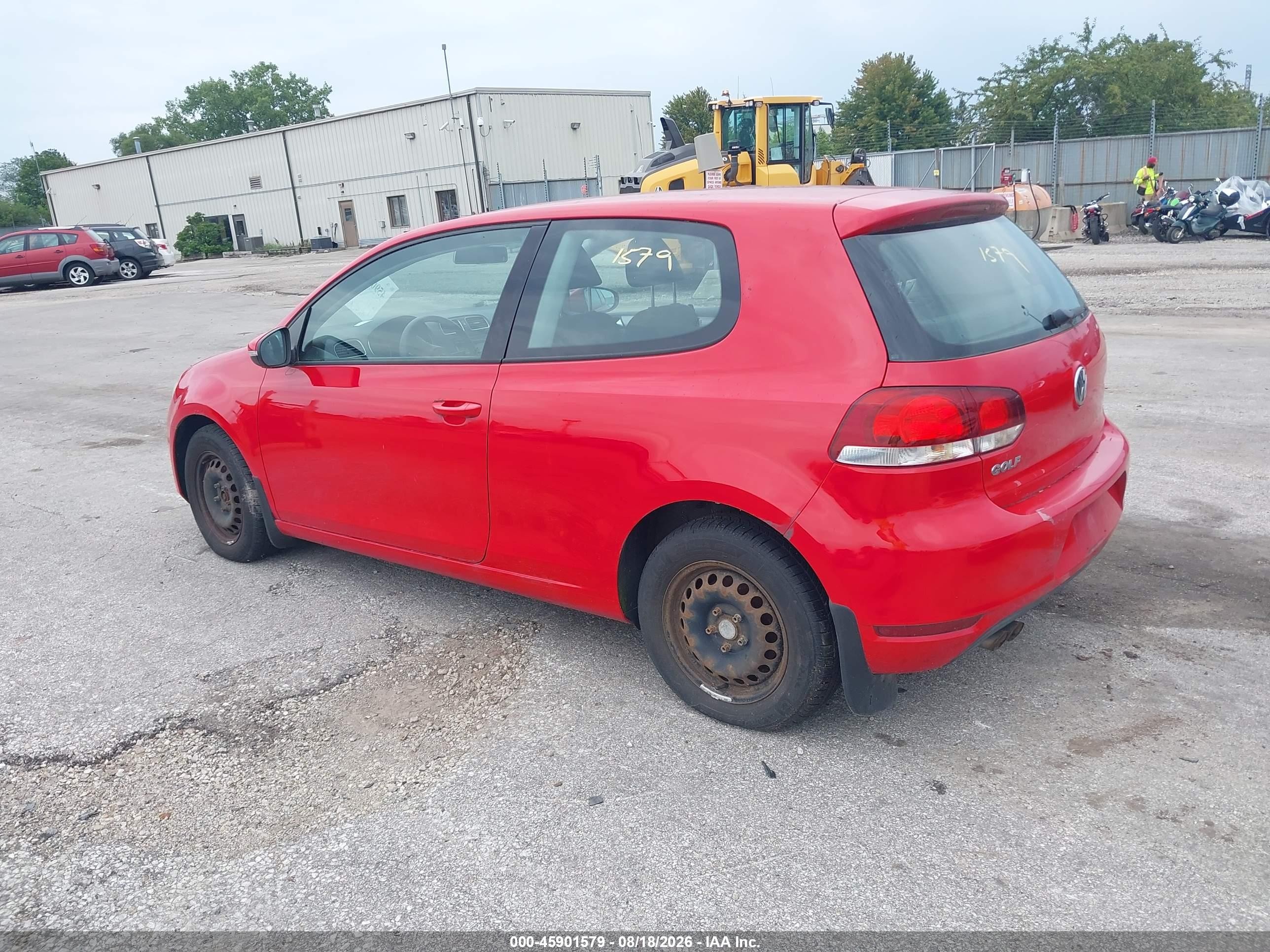 2011 Volkswagen Golf 2.5l 2-door Red vin: WVWBA7AJ3BW280681