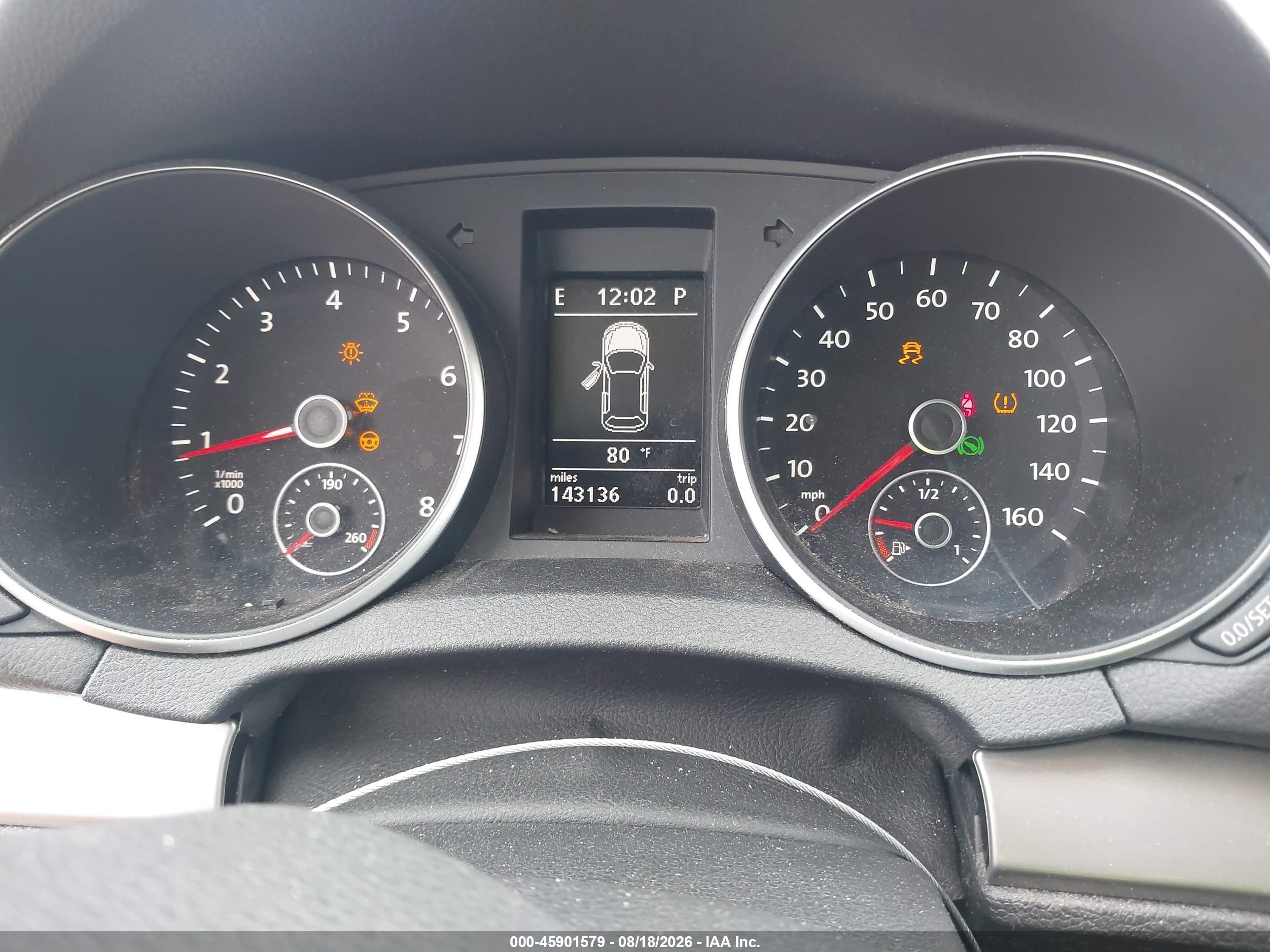 2011 Volkswagen Golf 2.5l 2-door Red vin: WVWBA7AJ3BW280681