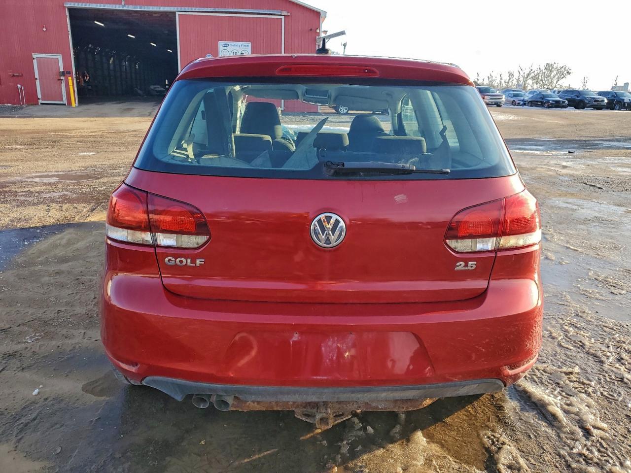 2010 Volkswagen Golf Red vin: WVWBA7AJ5AW159391