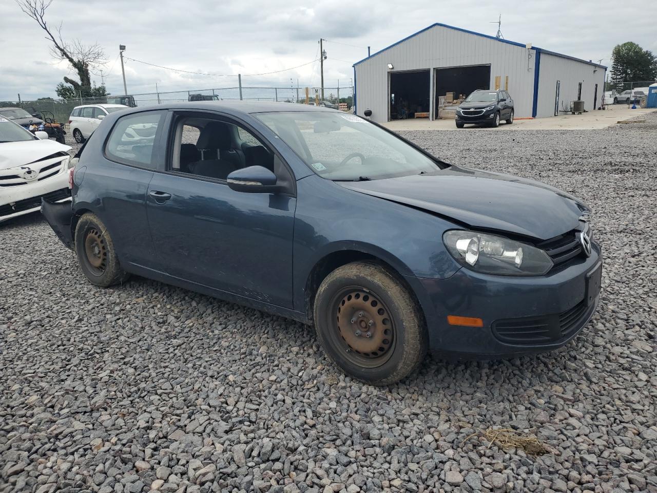 2010 Volkswagen Golf Синий vin: WVWBA7AJ5AW277537