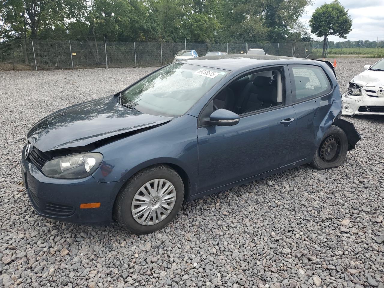 2010 Volkswagen Golf Синий vin: WVWBA7AJ5AW277537
