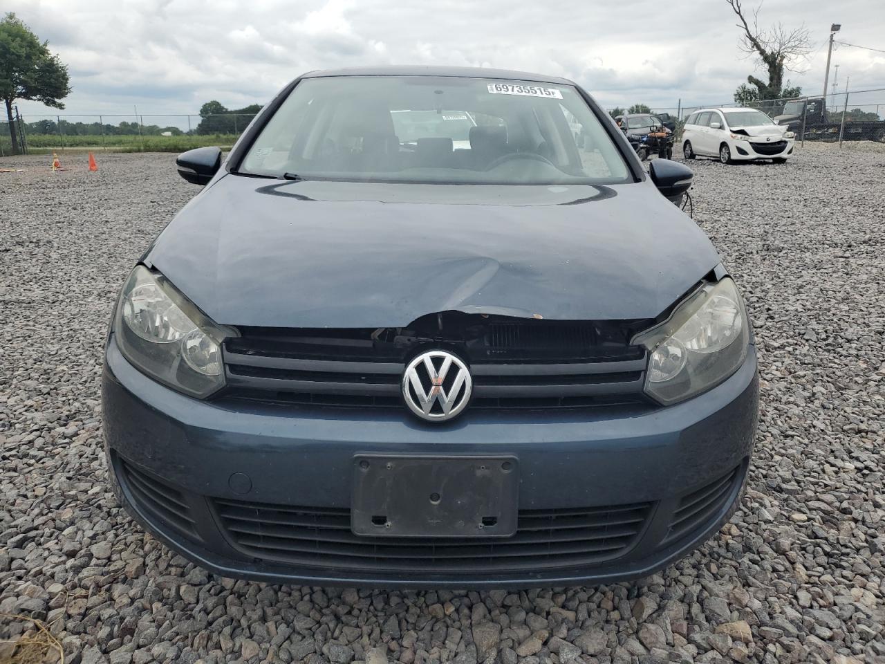 2010 Volkswagen Golf Синий vin: WVWBA7AJ5AW277537
