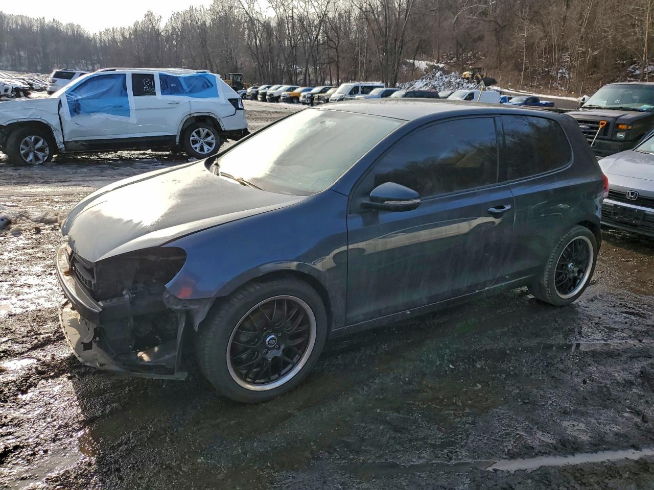 2010 Volkswagen Golf Угольный vin: WVWBA7AJ5AW416016