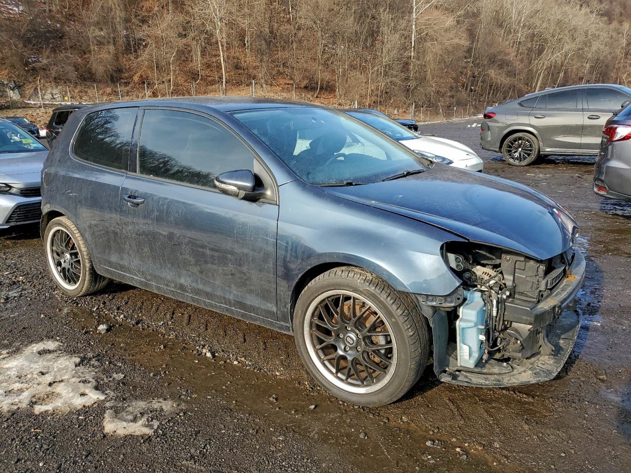 2010 Volkswagen Golf Угольный vin: WVWBA7AJ5AW416016