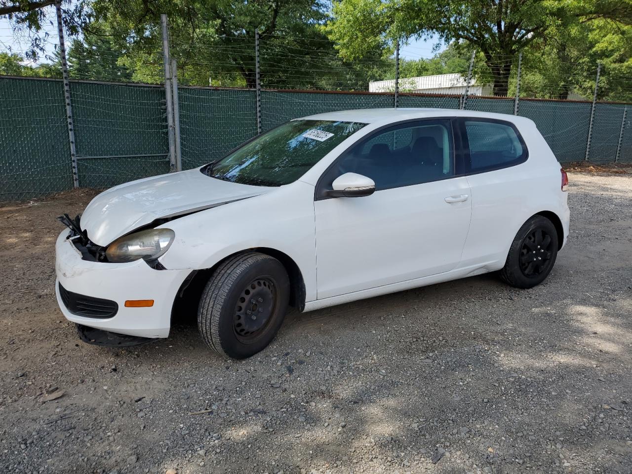 2010 Volkswagen Golf Белый vin: WVWBA7AJ6AW304941