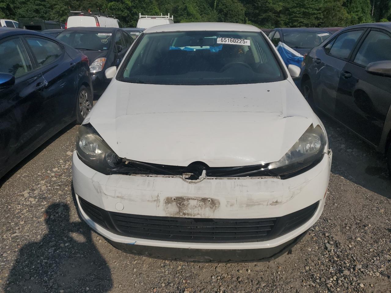 2010 Volkswagen Golf Белый vin: WVWBA7AJ6AW304941