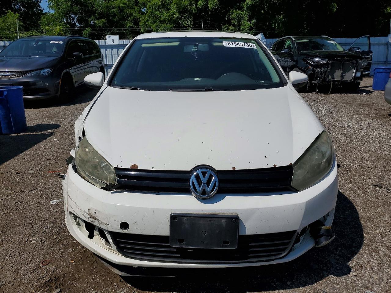 2011 Volkswagen Golf White vin: WVWBA7AJ6BW104322