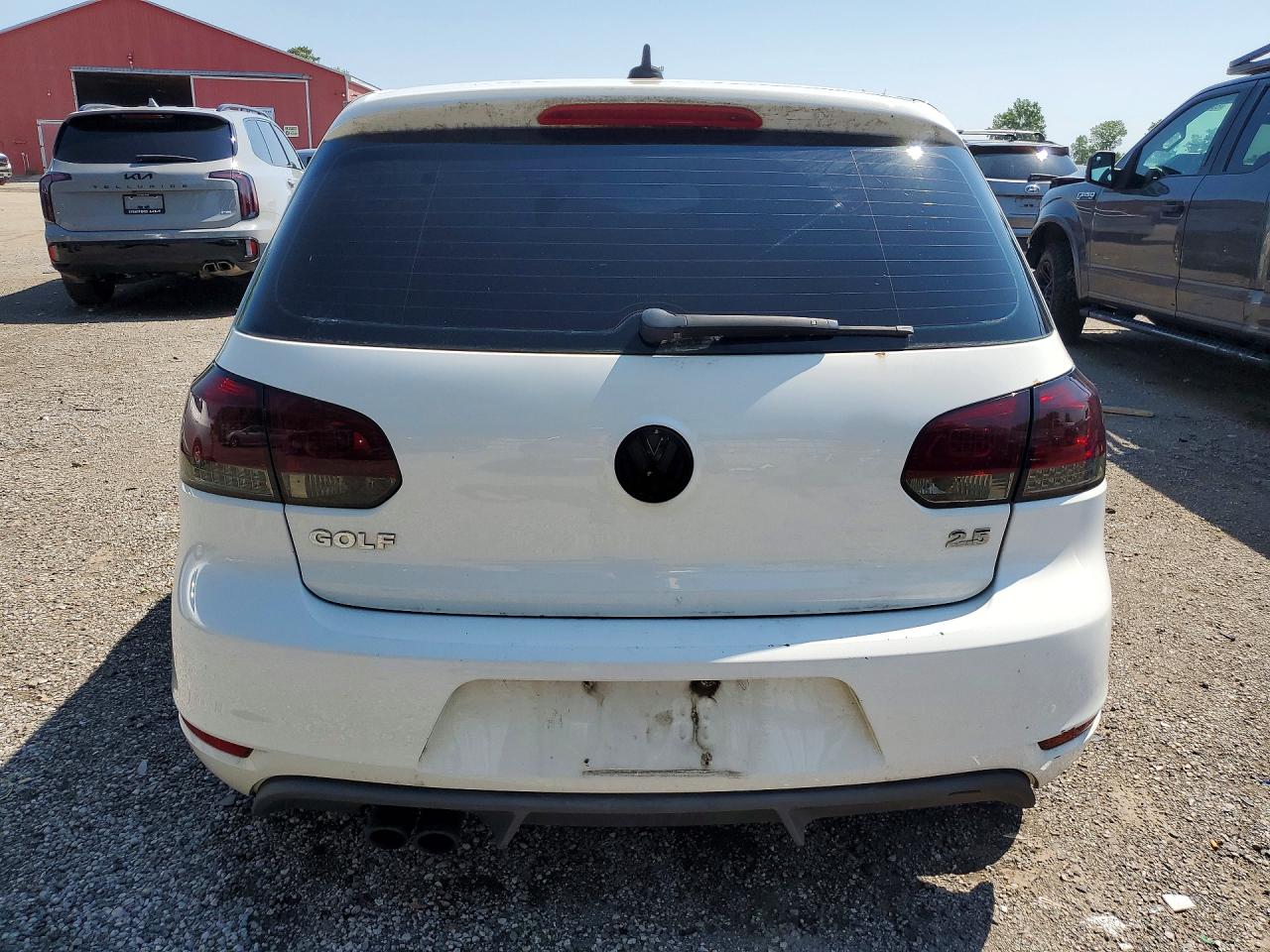 2011 Volkswagen Golf White vin: WVWBA7AJ6BW104322