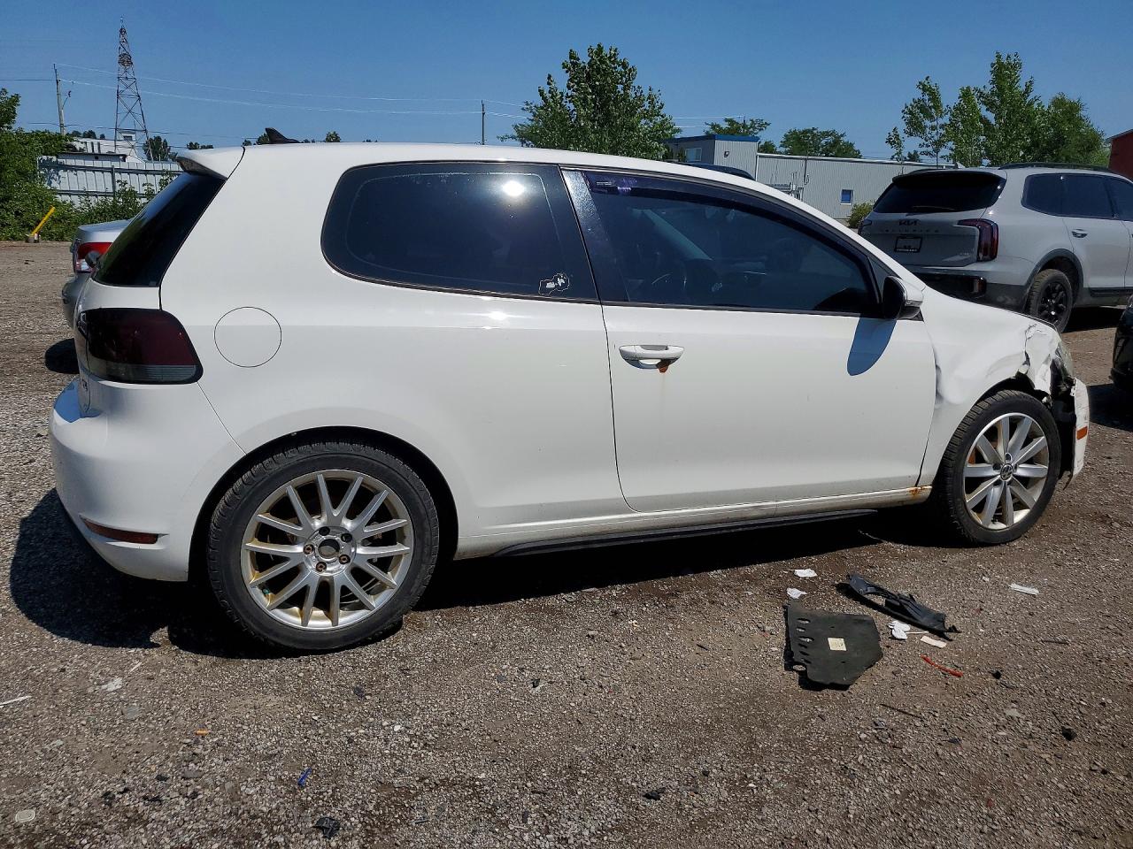 2011 Volkswagen Golf White vin: WVWBA7AJ6BW104322
