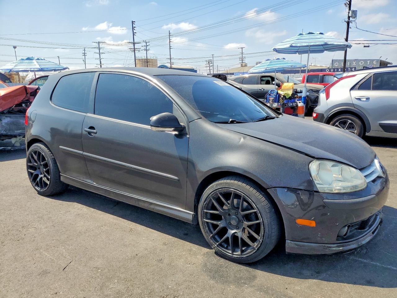 2009 Volkswagen Rabbit Black vin: WVWBB71K19W038276