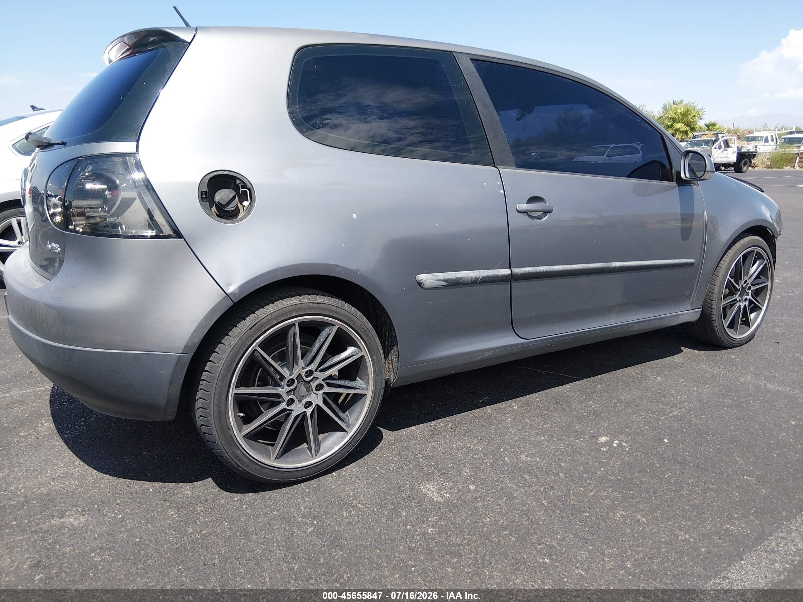 2009 Volkswagen Rabbit S Gray vin: WVWBB71K29W145188
