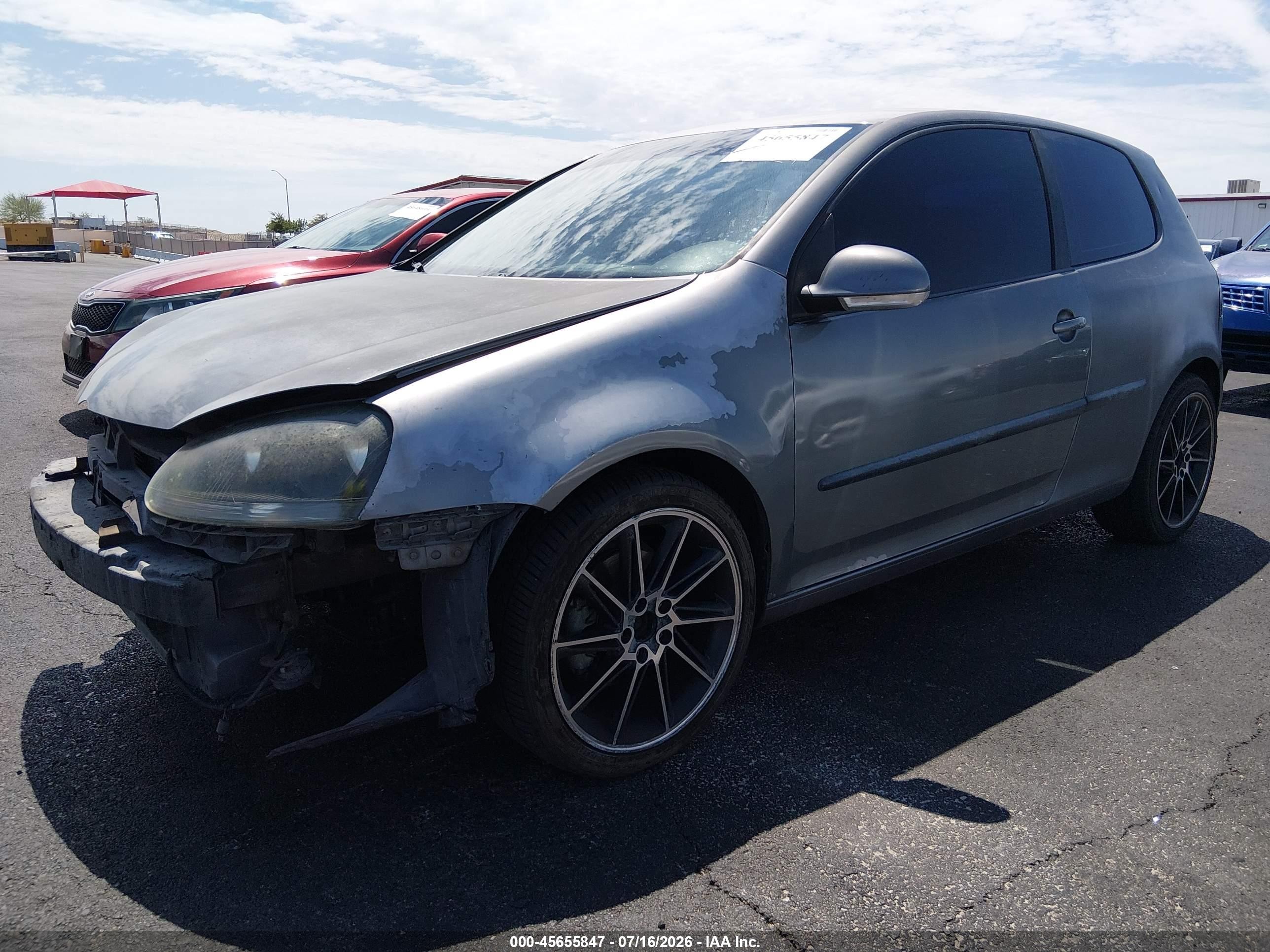 2009 Volkswagen Rabbit S Gray vin: WVWBB71K29W145188