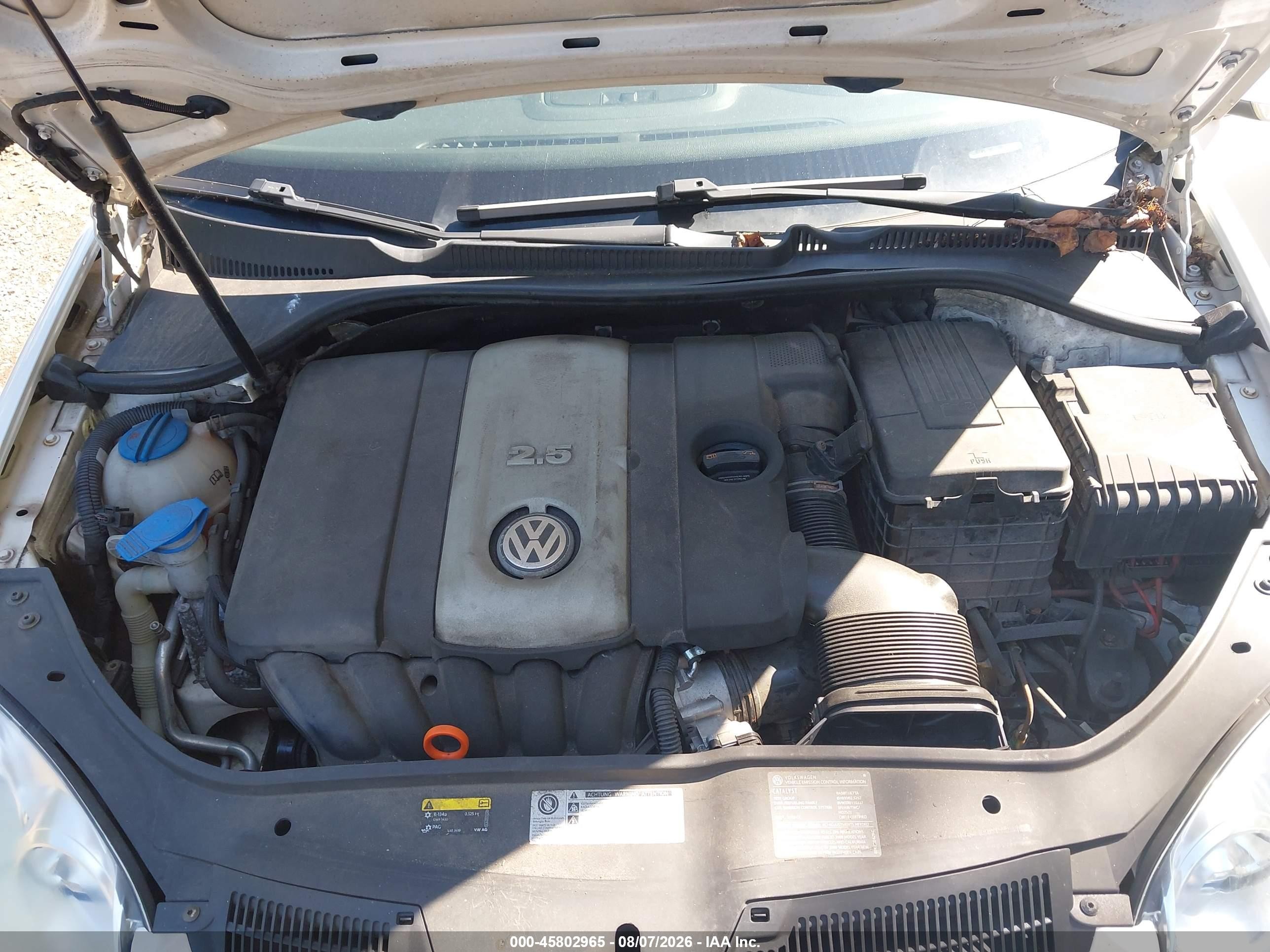 2008 Volkswagen Rabbit S White vin: WVWBB71K58W304445