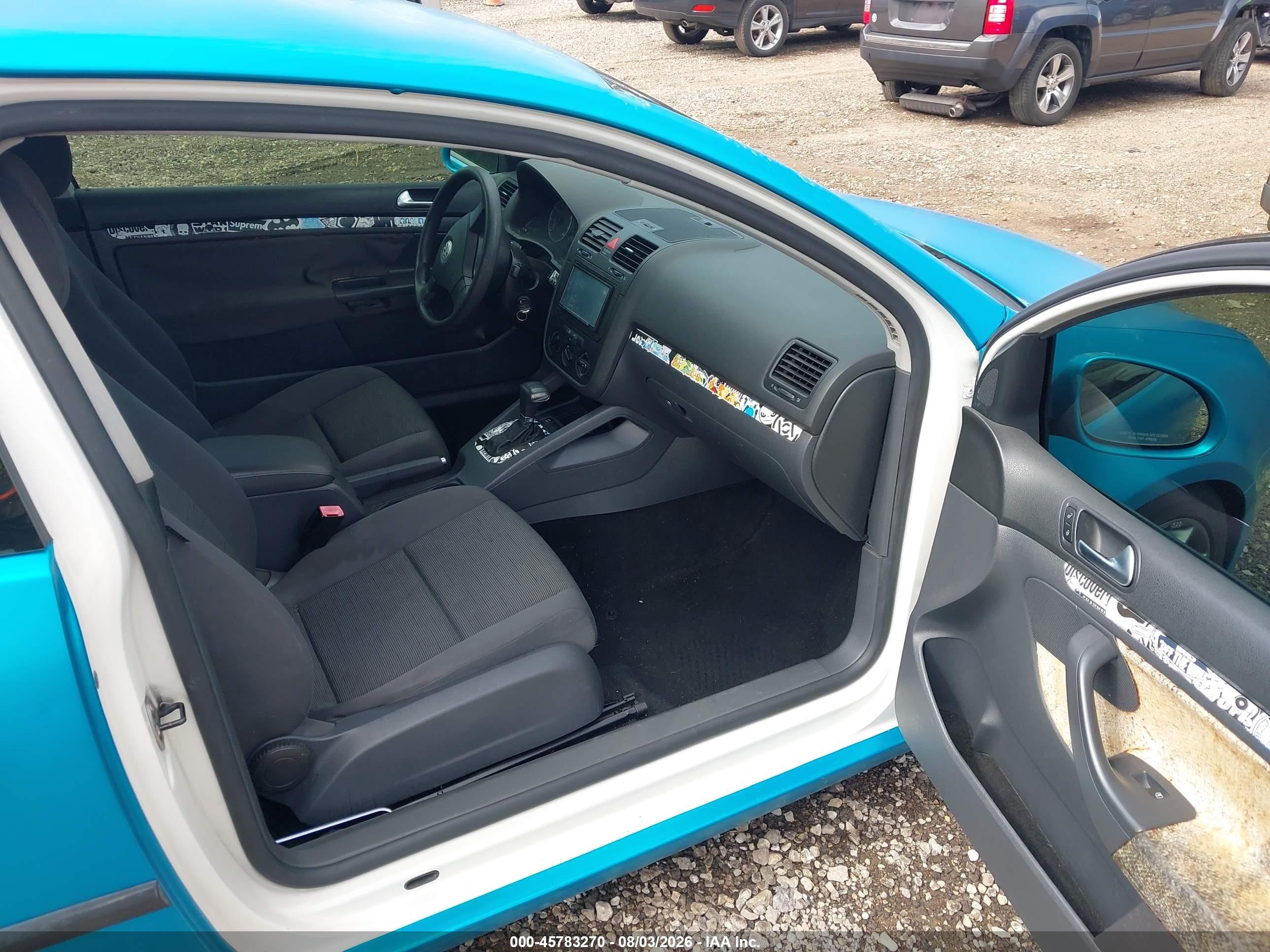 2009 Volkswagen Rabbit S Blue vin: WVWBB71K59W076111