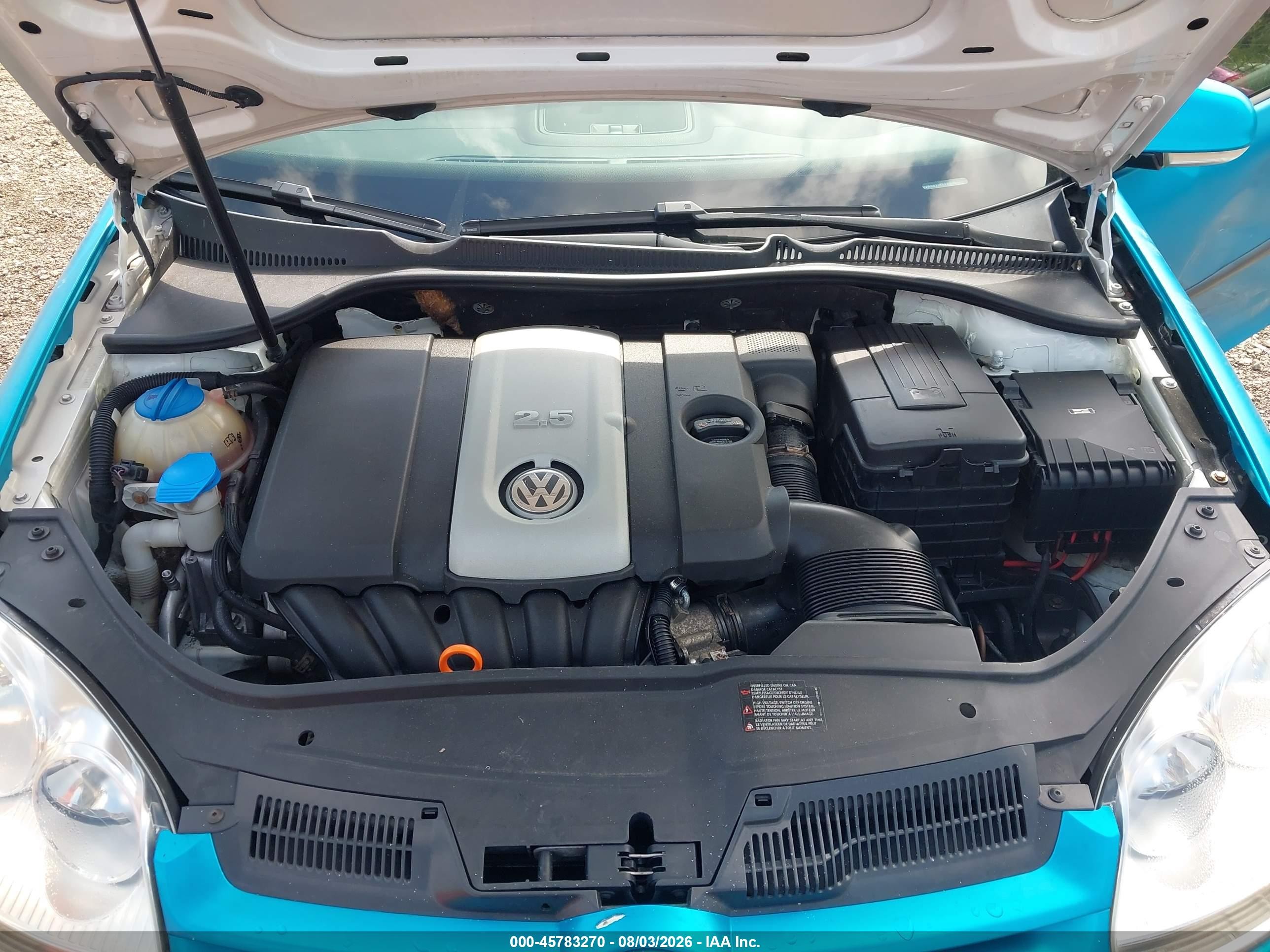 2009 Volkswagen Rabbit S Blue vin: WVWBB71K59W076111
