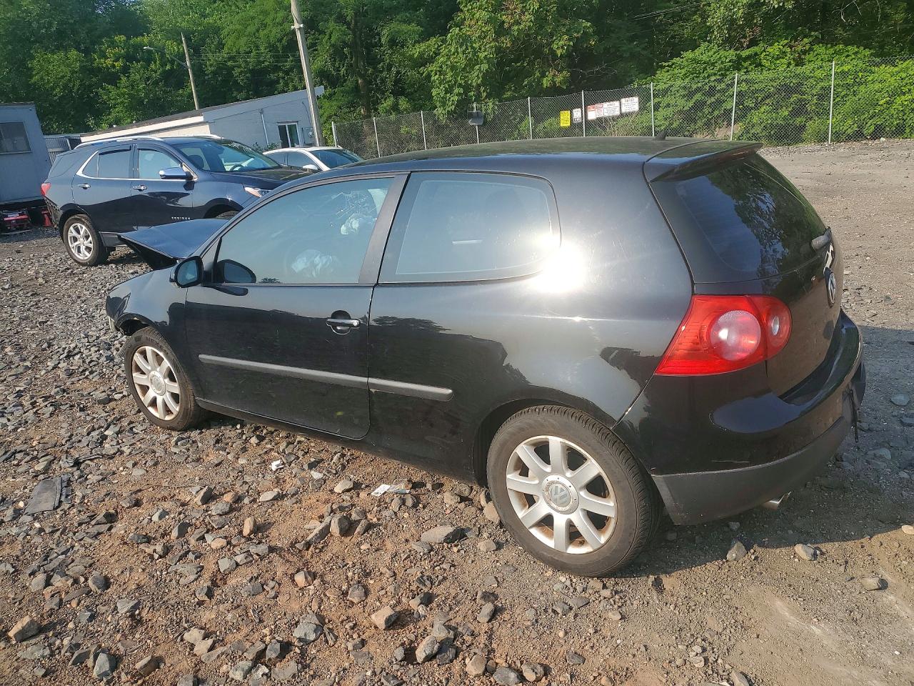 2009 Volkswagen Rabbit Black vin: WVWBB71K69W027676