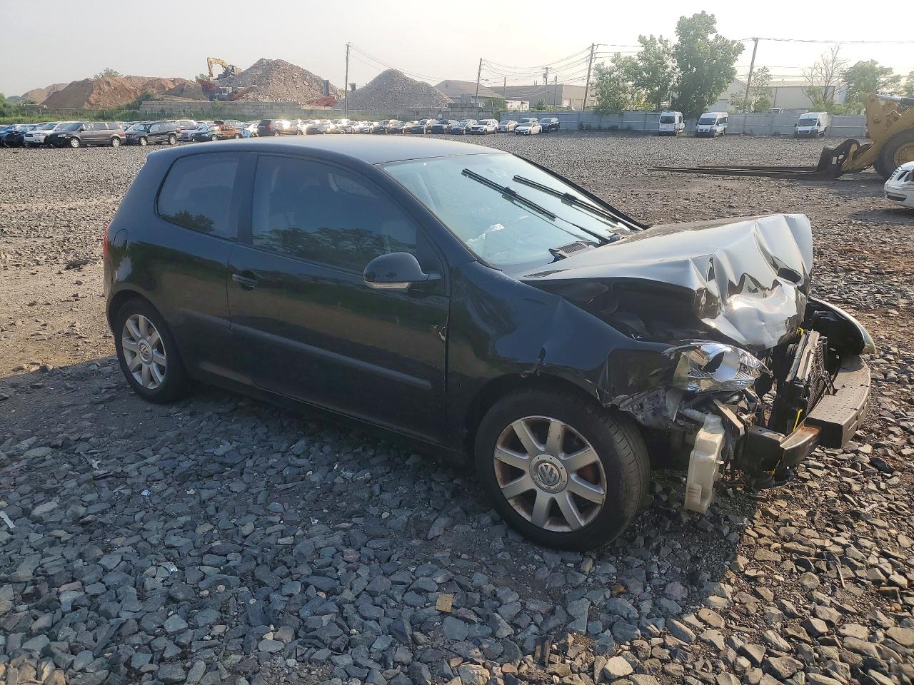 2009 Volkswagen Rabbit Black vin: WVWBB71K69W027676